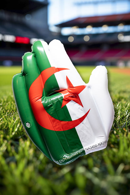main gonflable Algérie pour match